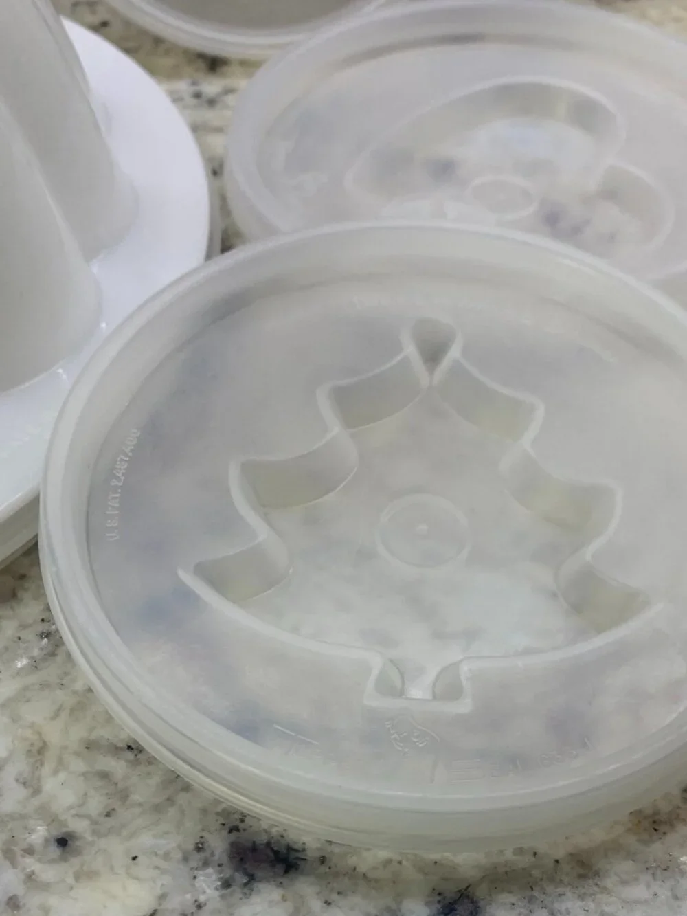 Vintage Tupperware Classic Jel-N-Serve Mold, #616 Flower, tree, heart, star